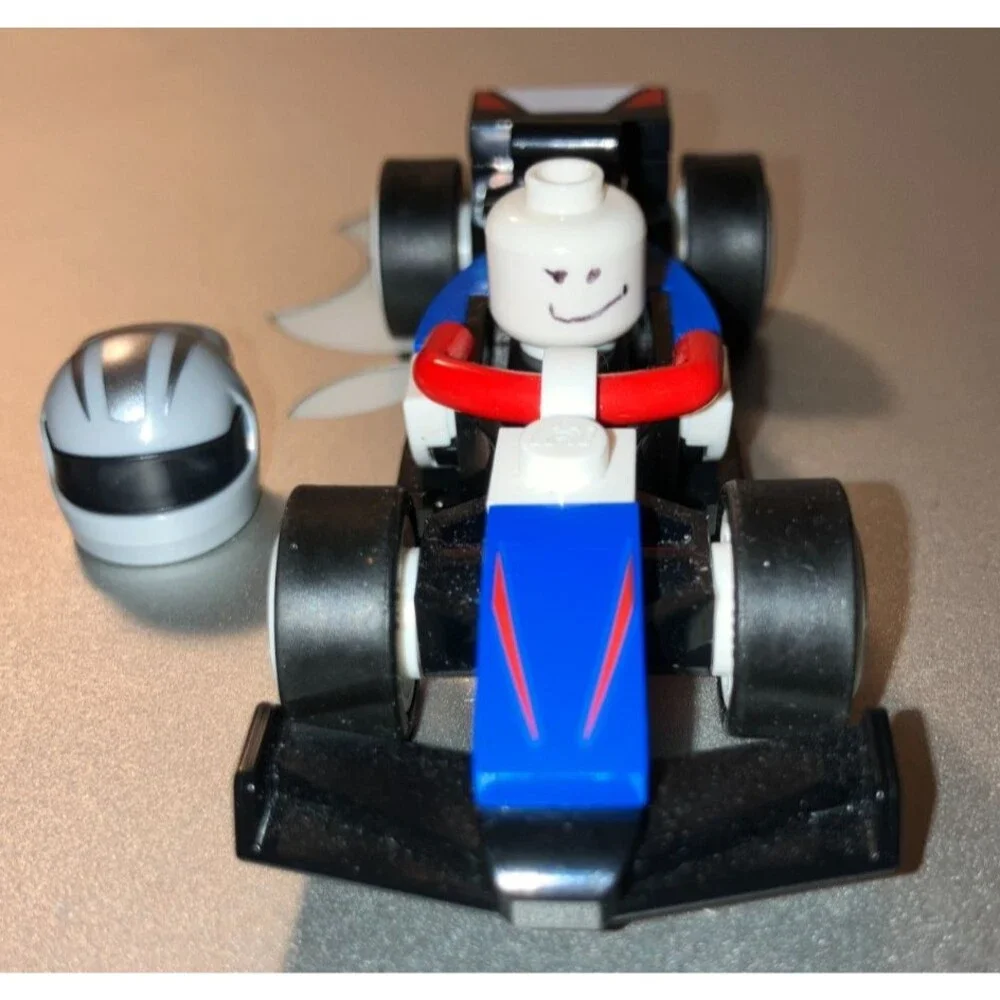 LEGO F1 Collectible Race Cars - VCARB F1 Team Race Car with Driver Helmet